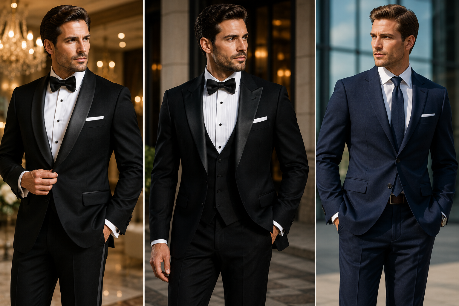 black tie, tuxedo or suit what should you wear